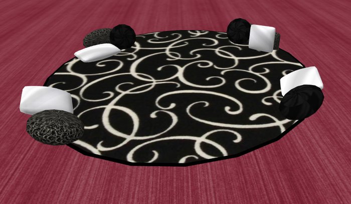 Ary Social Rug-Comtemporay Round Black