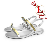 White Lucya Sandals LaraX