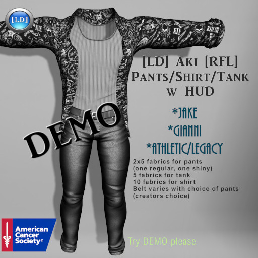 DEMO [LD] Aki RFL Pants_Shirt_Tank w HUD