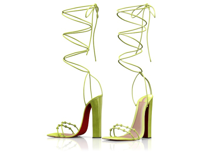 Garbaggio // Sheena Sandals - Lime
