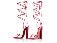 Garbaggio // Sheena Sandals - Red