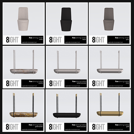 8 Floe Dining Set - Fatpack