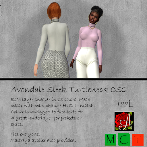 Avondale Sleek Turtleneck Sweater CS2