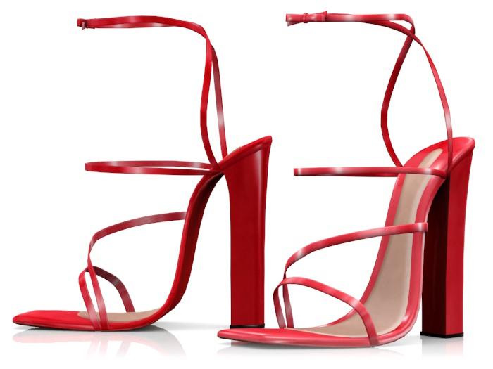 Garbaggio // Audrey Sandals - Red