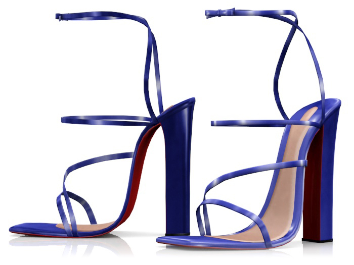 Garbaggio // Audrey Sandals - Blue