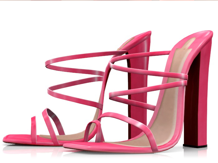 Garbaggio // Melora Sandals - Fuchsia