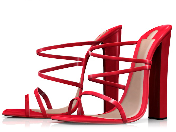Garbaggio // Melora Sandals - Red