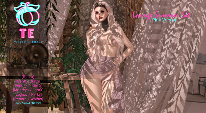 {Twisted Embrace} Lounge Summer Set(Pink)