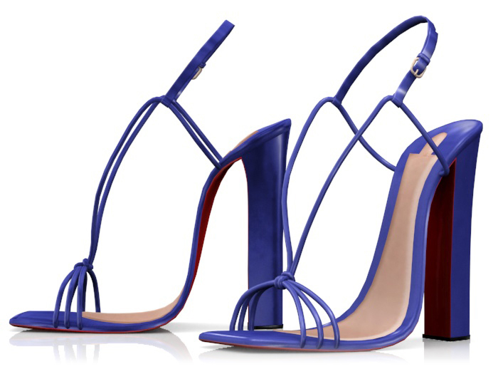 Garbaggio // Moira Sandals - Blue