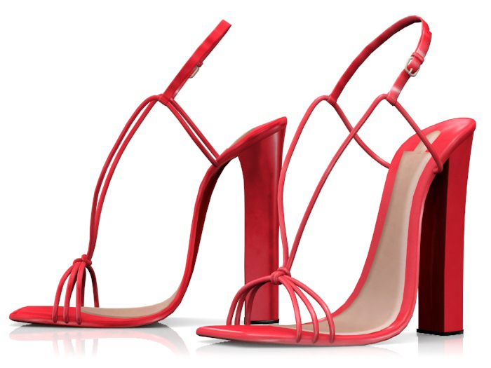 Garbaggio // Moira Sandals - Red