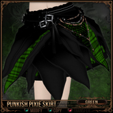 =^.^= Curious Kitties - Punkish Pixie Skirt - Green