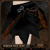 =^.^= Curious Kitties - Punkish Pixie Skirt - Orange