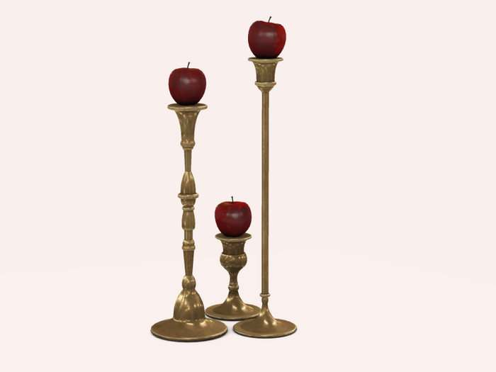 05 MADRAS Apple Holder Brass (1LI)