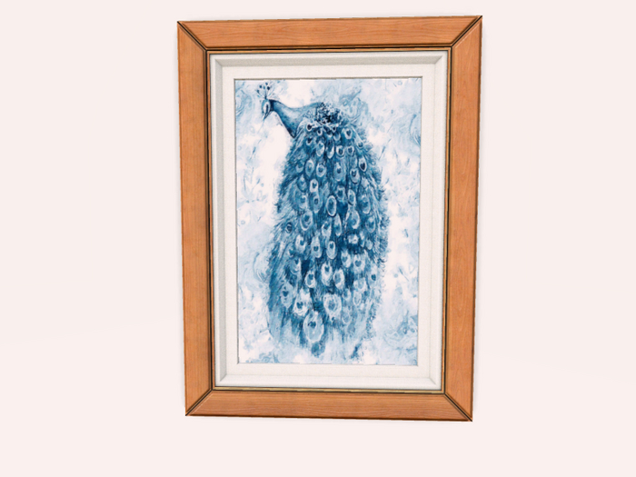 07 MADRAS Peafowl Wall Frame (2LI)