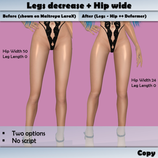 Legs decrease + Hip wide Deformer