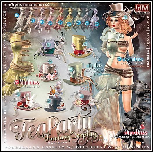 18 RARE !dM TeaParty **MINIDRESS** (BOX LARA)