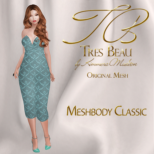 TB  Meshbody Classic Halter Dress