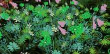 ALMOST FREE! WHIMSY 1 PRIM Pink/Green Multicolor SCULPTY FAE FANTASY FLOWERS