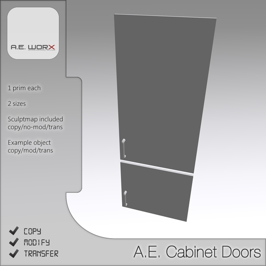 A.E. Sculpted Cabinet door