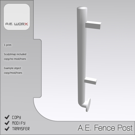 A.E. Sculpted Fence Post