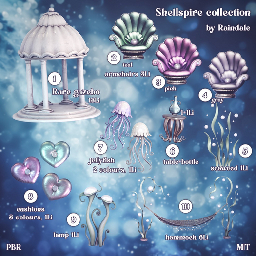 1. Raindale - Shellspire gazebo RARE