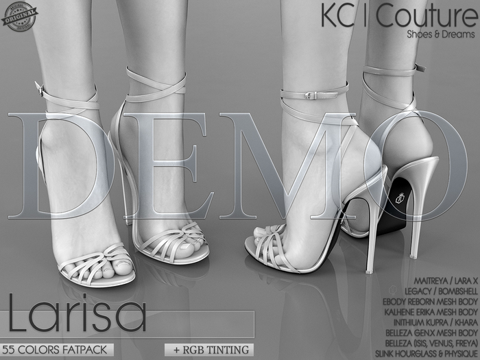 *DEMO* -KC- LARISA HEELS / 55 COLORS FATPACK