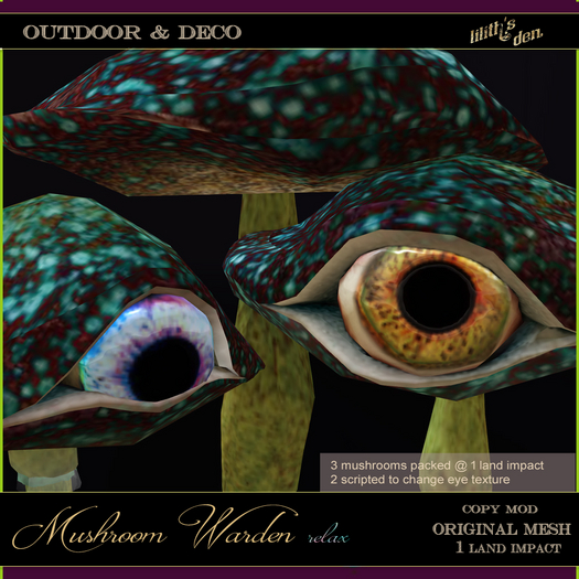 Lilith's Den - 3 Mushroom Warden Relax