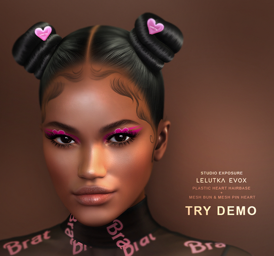 S.E LELUTKA EVOX PLASTIC HEART PEACH 22