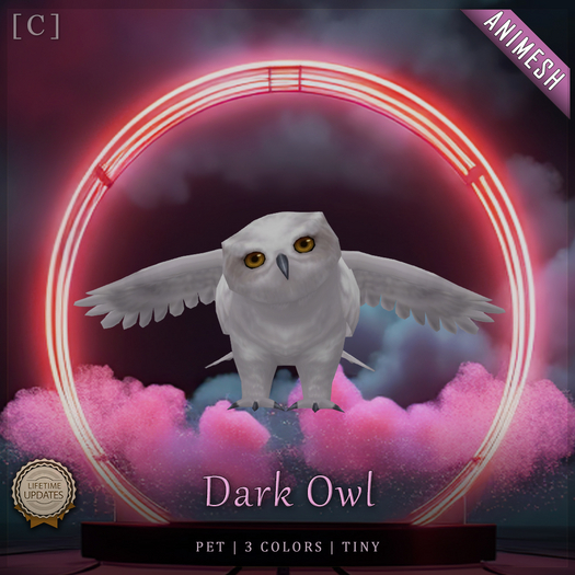[C] Animesh Head Pet - Dark Owl (Wear)