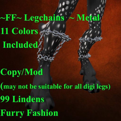 ~FF~ LegChains ~ Metal Furry Digi