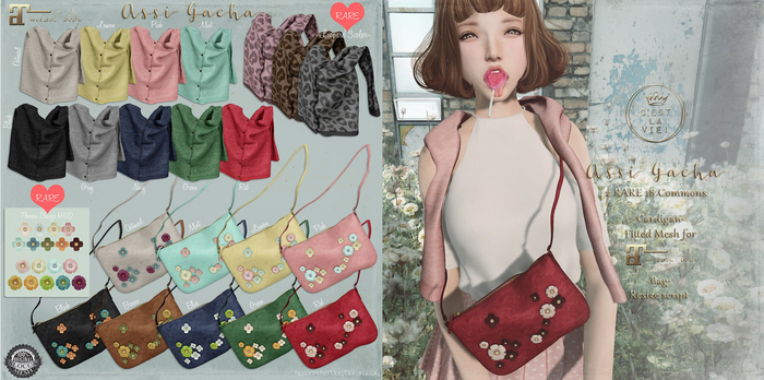 ::C'est la vie !:: Assi Gacha Bag (red)