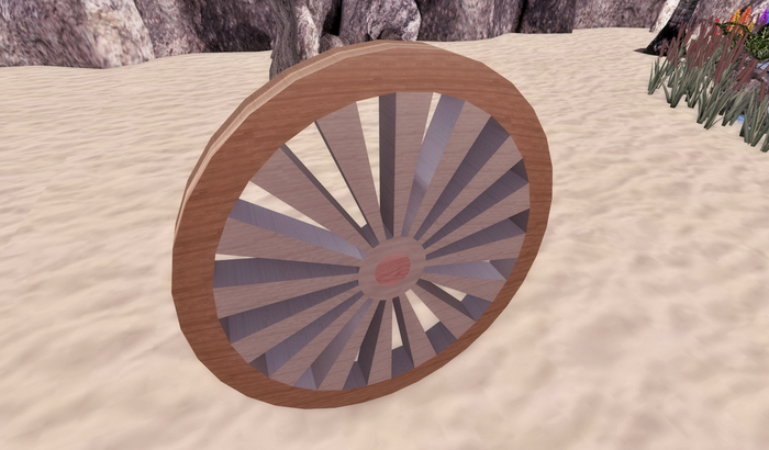 "M" Mesh IInside "M" Mesh Wooden Wheel