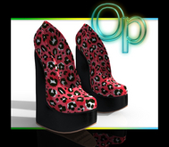 Fuchsia Teez Platform Heels