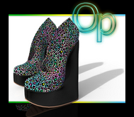 Leopard Teez Platform Heels