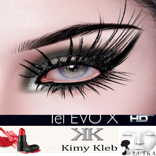 "Noriko" Custom Fetish Makeup (L.Evox) with Clover Lashes