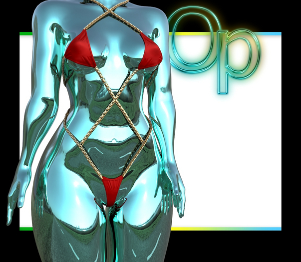 Red Whip Bikini