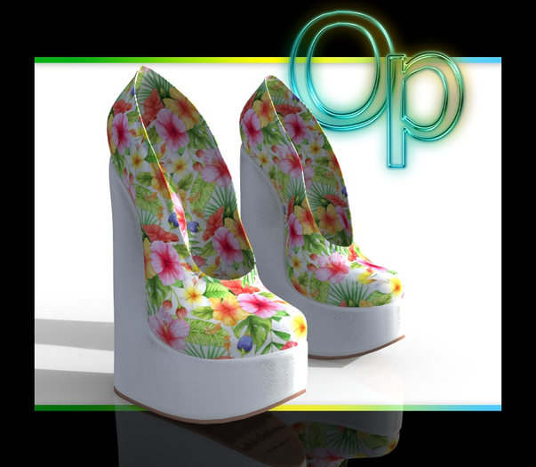 Tropical Teez Platform Heels