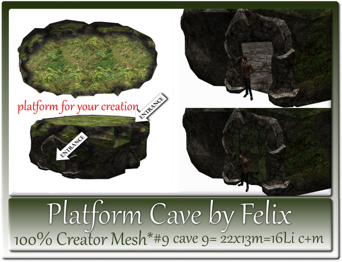 Platform Cave by Felix #9 cave 9= 22x13m=16Li c+m