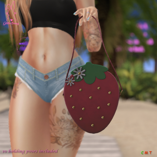 *Glitter Bunny* Strawberry Handbag 