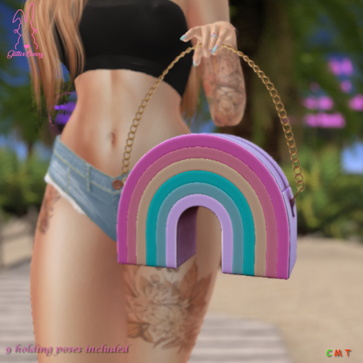 *Glitter Bunny* Rainbow Handbag 