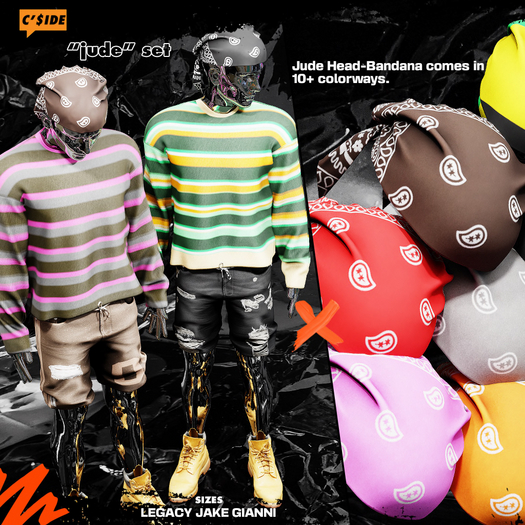 CS. "Jude" Head-Bandana "FATPACK"