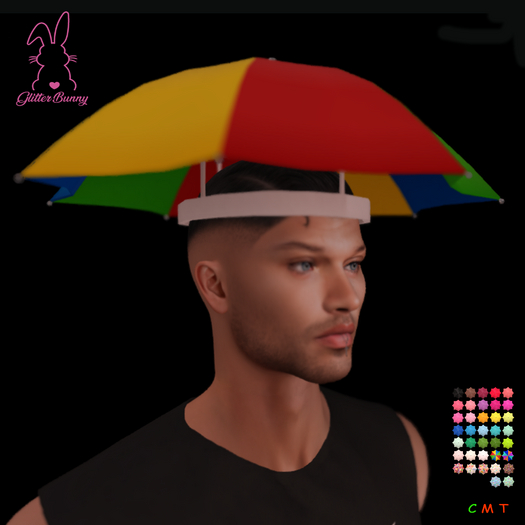 *Glitter Bunny* Bliss Umbrella Hat 