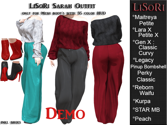 LiSoRi Sarah Outfit DEMO