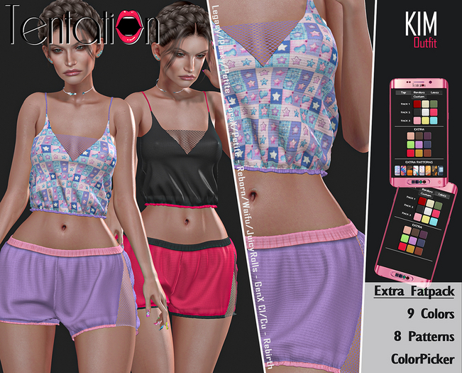 * TentatioN * FATPACK Outfit KIM (Unpacker)