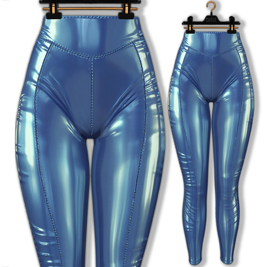 [BL] Mel leggins latex // azure