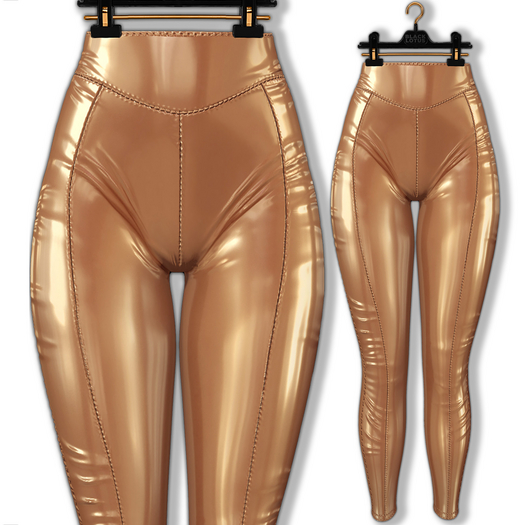 [BL] Mel leggins latex // camel