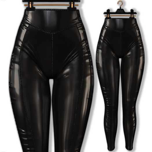 [BL] Mel leggins latex // crow