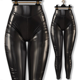 [BL] Mel leggins latex // onyx