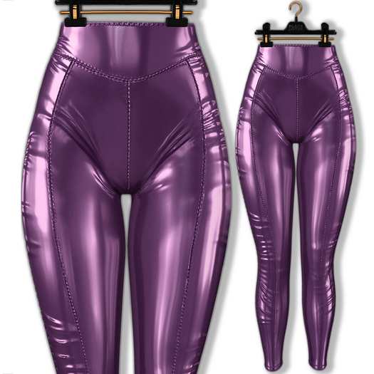 [BL] Mel leggins latex // plum