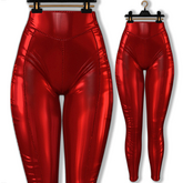 [BL] Mel leggins latex // red